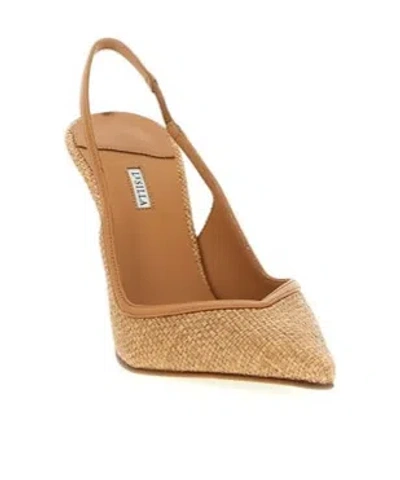 Le Silla Vivienne Slingback Pumps Pointed Toe Stiletto In Brown