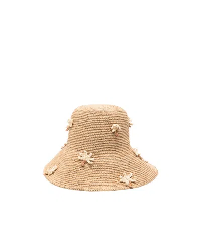 Alanui Shadow Of The Palm Raffia Hat In Gray