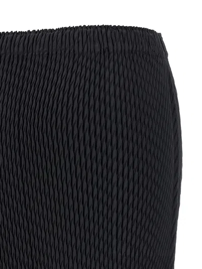 Issey Miyake Sleek Pleats Skirt In Black