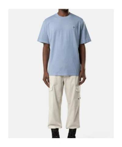 Stone Island Regular-fit T-shirt With Compass Patch In Blue