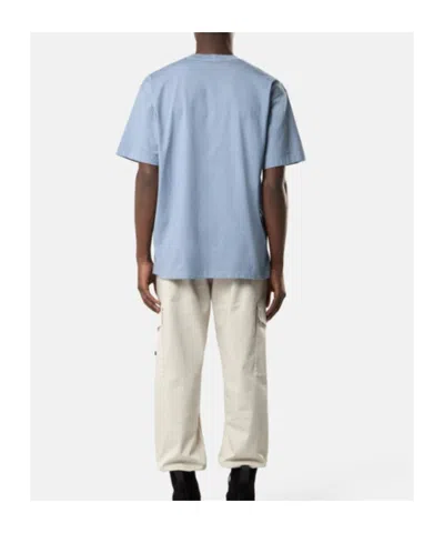 Stone Island Regular-fit T-shirt With Compass Patch In Blue