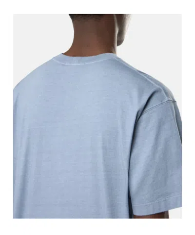 Stone Island Regular-fit T-shirt With Compass Patch In Blue