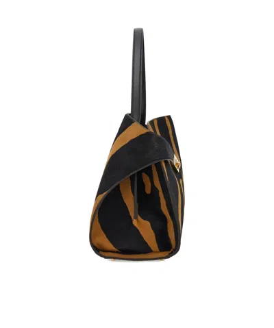 Ferragamo Hug Soft Bicolor Shoulder Bag (l) In Multi