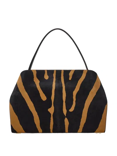 Ferragamo Hug Soft Bicolor Shoulder Bag (l) In Multi