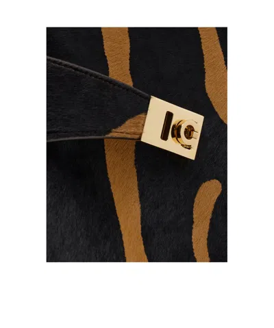 Ferragamo Hug Soft Bicolor Shoulder Bag (l) In Multi