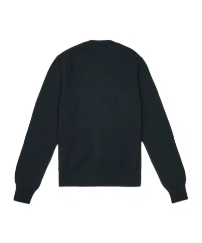 Comme Des Garçons Play Single-breasted Cardigan Sweater In Black