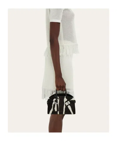 Ferragamo Borsa A Mano Hug Bicolore (xs) In Multi