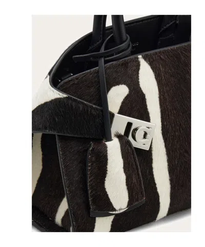 Ferragamo Borsa A Mano Hug Bicolore (xs) In Multi