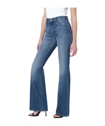 Haikure Flora Flared Blue Jeans In Blue