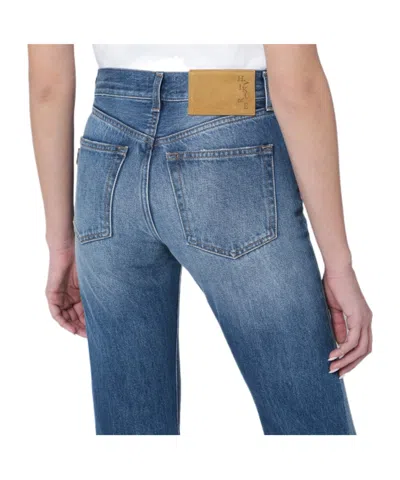 Haikure Flora Flared Blue Jeans In Blue