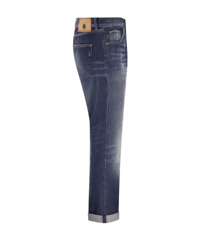 Dondup Five Pocket Icon Denim Trousers In Blue