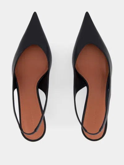 Amina Muaddi Black Anok Sling In Black