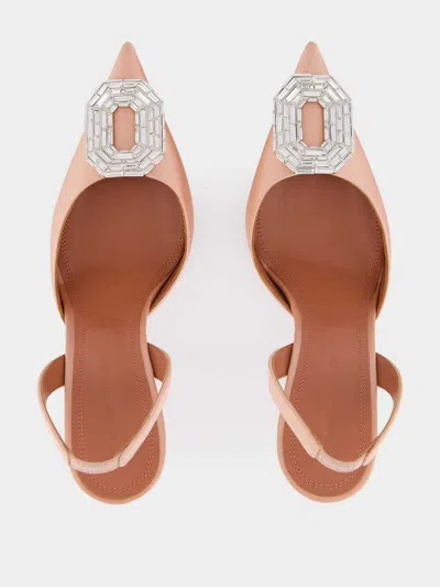 Amina Muaddi Camelia 90 Slingback Pumps In Pink