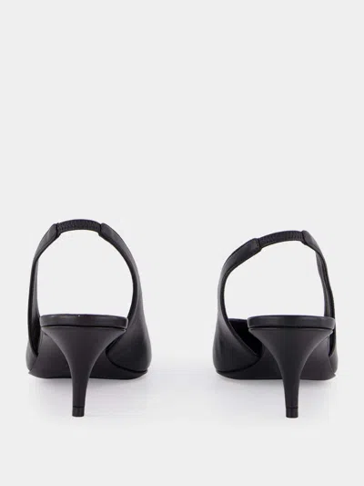 Amina Muaddi Black Anok Sling In Black