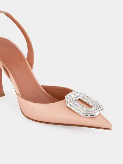 Amina Muaddi Camelia 90 Slingback Pumps In Pink