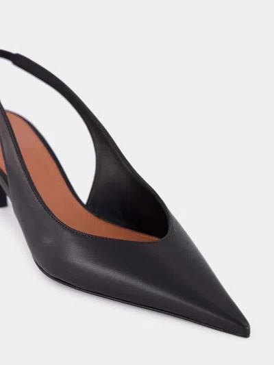 Amina Muaddi Black Anok Sling In Black