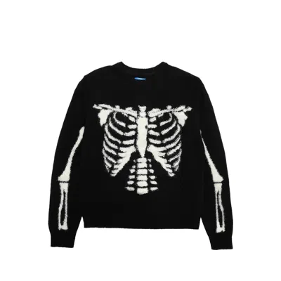 Market Skelly Sweater (intarsia Knit) In Black