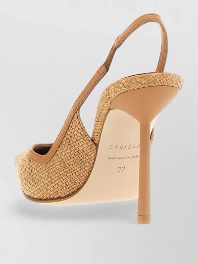 Le Silla Vivienne Slingback Pumps Pointed Toe Stiletto In Multi