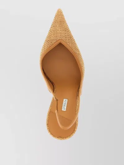 Le Silla Vivienne Slingback Pumps Pointed Toe Stiletto In Multi