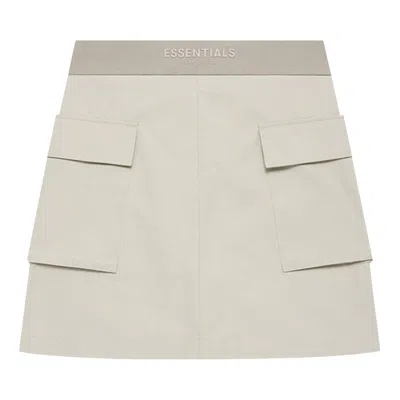 Pre-owned Essentials Fear Of God  Cargo Skirt 'wheat' | Grey | Women's Size Xs In Gray