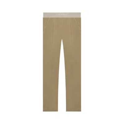 Pre-owned Essentials Fear Of God  Relaxed Trouser 'oak' | Tan | Women's Size M In Brown