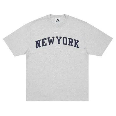 Pre-owned Palace X Nike Shop T-shirt 'new York Grey Marl' | Men's Size Xl In Gray