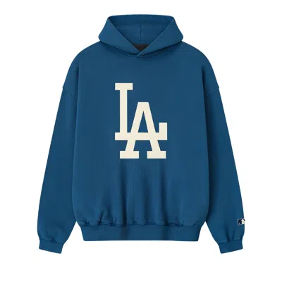Pre-owned Essentials Fear Of God  Dodgers Sport Hoodie 'blue Sapphire' | Men's Size M