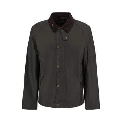 Pre-owned Barbour Tracker Wax Jacket 'olive' | Green | Men's Size L