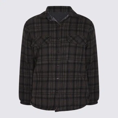 Maison Margiela Dark Grey Wool Casual Jacket In Gray