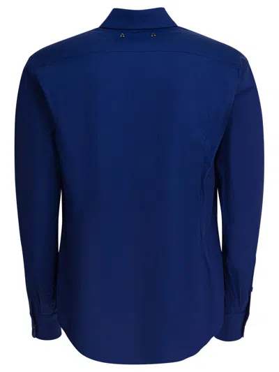 Altum Logo-embroidered Buttoned Shirt In Blue
