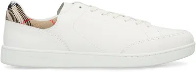 Burberry Leather Sneakers Multicolor In White