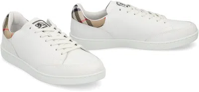Burberry Leather Sneakers Multicolor In White