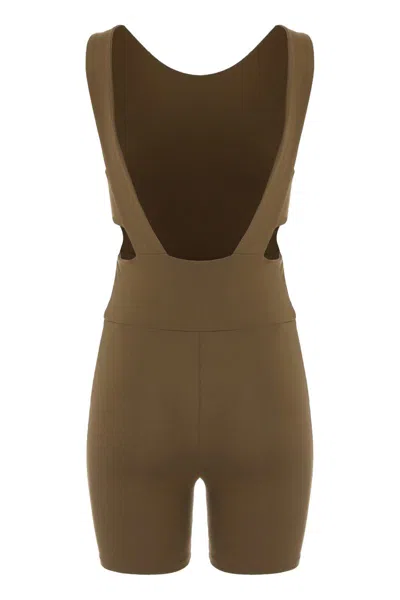 Live The Process Jumpsuits In Technical Fabric In Brown