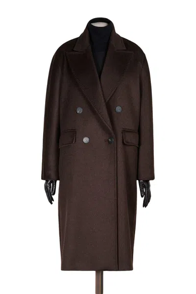 Max Mara Coats In Brown