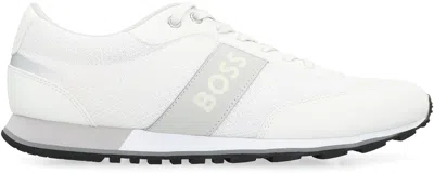 Hugo Boss Boss Low-top Sneakers In Technical Fabric In Multi