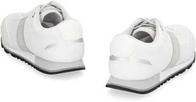 Hugo Boss Boss Low-top Sneakers In Technical Fabric In Multi