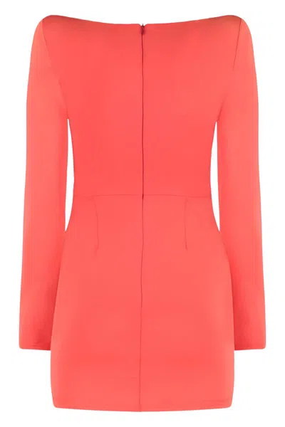 Alex Perry Mini Dress In Technical Fabric In Pink