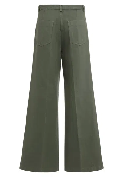 Aspesi High-waisted Casual Pants In Gray