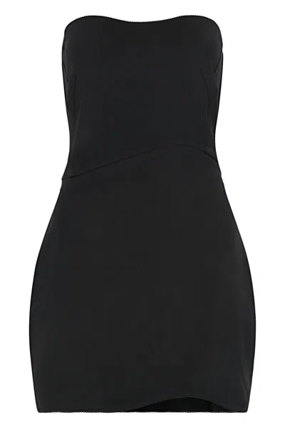 Anna October Strapless Fitted Dress Tube Silhouette In Black