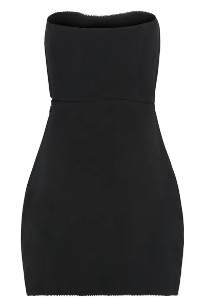 Anna October Strapless Fitted Dress Tube Silhouette In Black