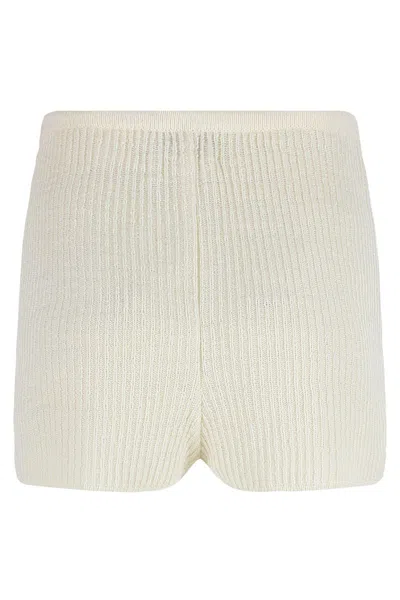 Le Kasha Knitted Shorts In White