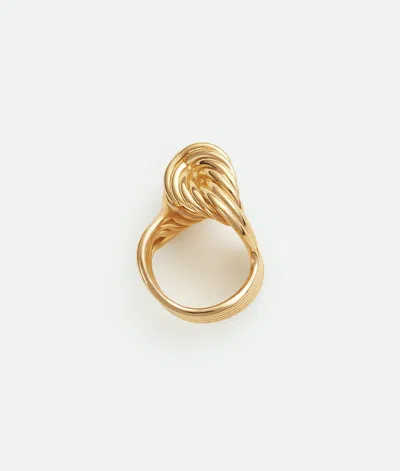 Bottega Veneta Gold-plated Sterling Silver Ring In Gold
