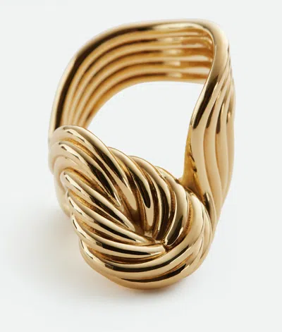Bottega Veneta Gold-plated Sterling Silver Ring In Gold