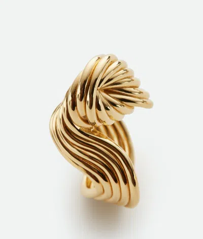 Bottega Veneta Gold-plated Sterling Silver Ring In Gold