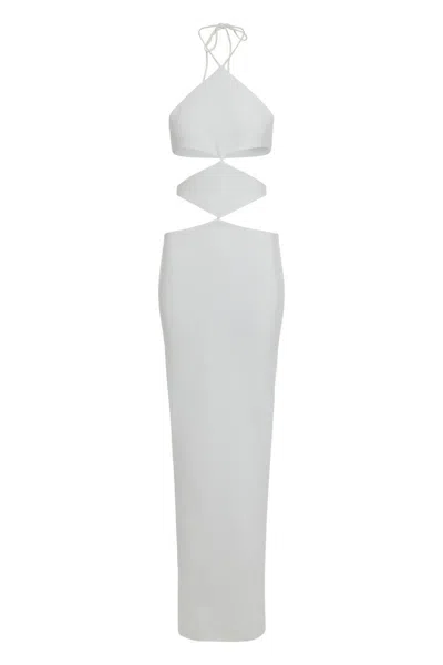 Monot Cut-out Crepe Maxi Dress In White