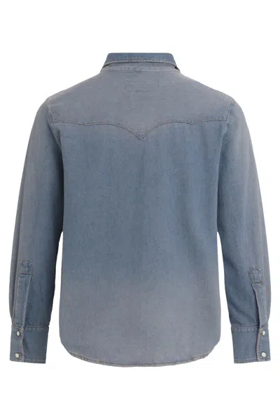 The Great Denim Shirt In Blue