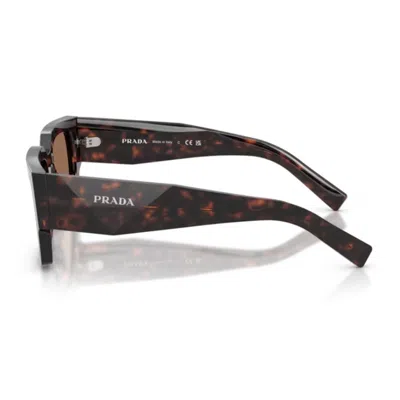 Prada Rectangle-frame Sunglasses In Brown