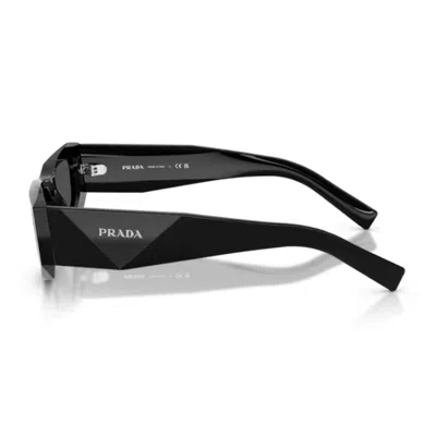 Prada Symbole Rectangular-frame Sunglasses In Black