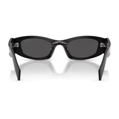 Prada Rectangular Sunglasses In Black