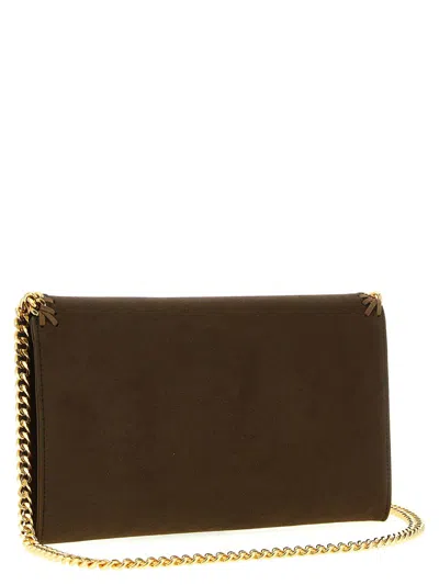 Stella Mccartney Falabella Wallet On Chain In Brown